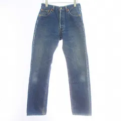 リーバイス Levi's ヴィンテージ 90s 501 デニムパンツ ジーンズ ボタンフライ USED加工 501刻印 コットン W29 L インディゴブルー /KU ■GY09