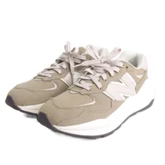 ニューバランス NEW BALANCE 美品 57/40 Angora W5740PDB スニーカー ローカット ベージュ 24.5㎝ 靴 ■FF