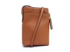 COACH コーチ ショルダーバッグ ハドソン フォーン ランヤード CB910 ブラウン系 レザー メンズ ポシェット 超美品