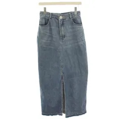 ノーブル NOBLE 23AW ロングスリットデニムスカート タイトスカート マキシ 36 水色 ライトブルー 23060240109030 /HN