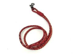 BOTTEGA VENETA ボッテガヴェネタ ストラップ イントレチャート アイヤーズ レッド パイソン ユニセックス 美品