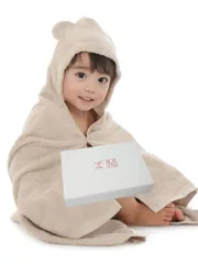 [BE-SAN] 泉州タオル 出産祝い ベビーバスローブ フード付きバスタオル バスポンチョ おくるみ ラップタオル プール 海水浴 高級ブランドタオル ギフト プレゼント 吸水 速乾 日本製 子供 新生児 赤ちゃん 男の子 女の子☆彡