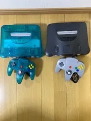 動作未確認　2台セット　ニンテンドー64 本体、コントローラー　ブルー　まとめ