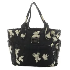 マークバイマークジェイコブス MARC by MARC JACOBS ショルダーバッグ ハンドバッグ 花柄 ナイロン 黒 ブラック /AN1