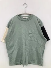 Chip Clip Tシャツ/カットソー M グリーン 無地 ミドル丈 半袖 クルーネック(丸首)