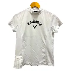 キャロウェイ CALLAWAY カットソー スポーツウェア モックネック ロゴプリント 半袖 M 白 ホワイトのサムネイル