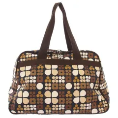レスポートサック LesportSAC ボストンバッグ ショルダーバッグ 花柄 茶 ブラウン /TK