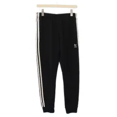 アディダスオリジナルス adidas originals スラックスパンツ イージー ウエストゴム サイドライン ロゴ バイカラー M 黒 ブラック 白 ホワイト /BB