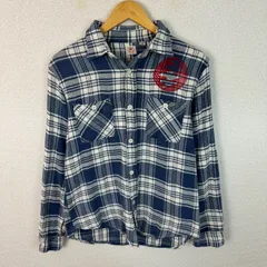 SUGAR CANE シュガーケーン ネルシャツ チェック柄 ネイビー Mサイズ メンズ 古着 アメカジ ストリート