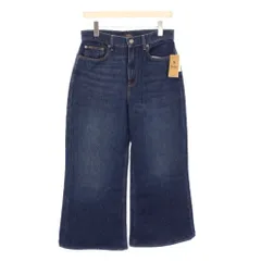 ポロ ラルフローレン POLO RALPH LAUREN ハイライズワイドレッグジーンズ デニムパンツ ジップフライ ロゴパッチ USED加工 27S インディゴ タグ付き WMPODNMNA820014 /BB