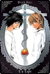 【[銀色箔押し] SR 1-28 夜神月& L (スペシャルレアカード)】DEATH NOTE ウエハース