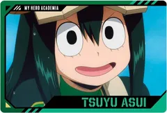 【4-06 蛙吹梅雨 (キャラクターカードN) 】TVアニメ『僕のヒーローアカデミア』 ウエハース4