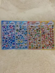 硬め　硬いシール　ぷっくりシール　ぷくぷくシール　キラキラ　平成　レトロ