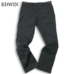 EDWIN エドウィン K10503 通年 ストレッチ★ トラウザー パンツ Sz.L メンズ 灰 グレー