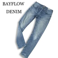 BAYFLOW DENIM ベイフロー USED加工★ スリム スキニー ストレッチ デニム パンツ ジーンズ Sz.28 メンズ