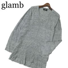 新品訳アリ】glamb ボーダーカーディガン グレー×白 M〜Lサイズ - メルカリ
