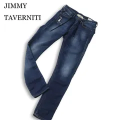JIMMY TAVERNITI ジミータヴァニティ Blackie★ 加工 ストレッチ スキニー スウェット デニム パンツ ジーンズ Sz.29 メンズのサムネイル