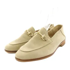 ルタロン Le Talon レザービットバブーシュ ローファー モカシン アーモンドトゥ ローヒール ホースビット スエード 24 ベージュ25 3190 2 27 /YT