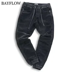 BAYFLOW ベイフロー 秋冬 コーデュロイ★ イージー ストレッチ ジョガー パンツ Sz.2　メンズ グレー
