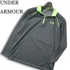 UNDER ARMOUR アンダーアーマー 通年★ 長袖 ヘリンボーン ハーフジップ シャツ Sz.SM メンズ ゴルフ
