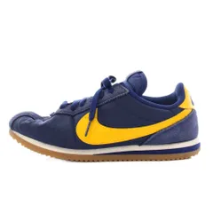 ナイキ NIKE Women's Cortez Textile Michigan ウィメンズ コルテッツ テキスタイル ミシガン スニーカー ローカット シューズ US8.5 紺 黄色 DZ2795-403 /YM
