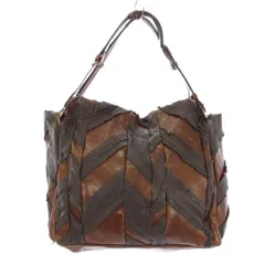 ジャマンピュエッシュ JAMIN PUECH ハンドバッグ レザー 茶 ブラウン /BB