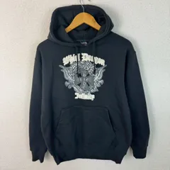 00s Beaumere ボーメール スウェット パーカー バックプリント デカロゴ ブラック Lサイズ メンズ 古着 ストリート Y2K