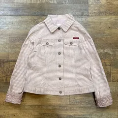 PINK HOUSE ピンクハウス チェック ジャケット 袖フリル ピコフリル