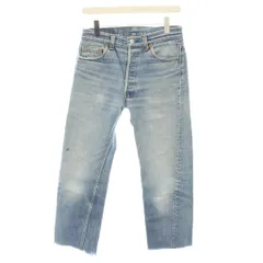 リーバイス Levi's 501xx デニムパンツ ジーンズ ボタンフライ ダメージ加 カットオフ W31 L36 水色 ライトブルー /YT