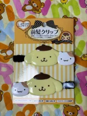 サンリオ ポムポムプリン 前髪 ヘアクリップ 2P セット 日本正規品 新品