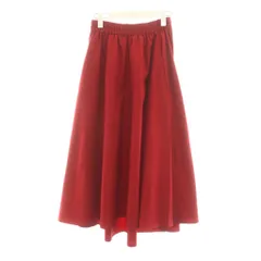 ルルウィルビー Loulou Willoughby フレアスカート ミモレ ロング 2 赤 レッド 2121201112043020 /AN4