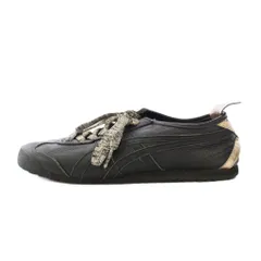 オニツカタイガー Onitsuka Tiger MEXICO 66 メキシコ66 ローカットスニーカー シューズ レザー 24cm 黒 ブラック 1182A204 /BB