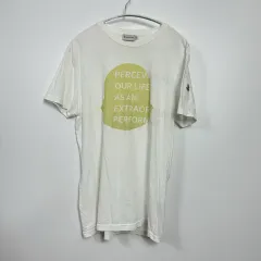 モンクレール 白 プリンティング Tシャツ L