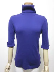 マイケルコース ニット  6（M～L）パープル タートルネック 袖口折り返し
