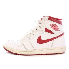 ナイキ NIKE Air Jordan 1 High OG Metallic Red 2017 エアジョーダン1ハイOGメタリックレッド2017 ハイカットスニーカー US9 27cm 白 ホワイト 555088-103 /BB