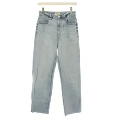 ヤヌーク YANUK レア LEA デニムパンツ ジーンズ ボーイズストレート ジップフライ カットオフ 25 水色 ライトブルー 57151232 /YT