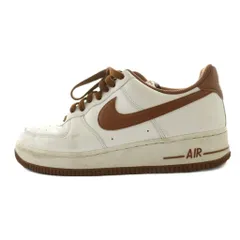 ナイキ NIKE エア フォース AIR FORCE 1 07 スニーカー US9.5 27.5cm 白 ホワイト 茶 ブラウン DH7561-100 /SS ■OS