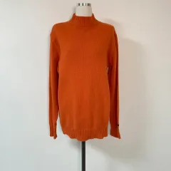 GALLERY オレンジ モックネック ハイネック ニット ホホ店舗