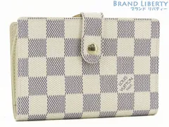 【新品同様】ルイヴィトン　LOUIS VUITTON　ダミエアズール　ポルトフォイユ ヴィエノワ　二つ折り がま口財布　コンパクト財布　ホワイト　N61676