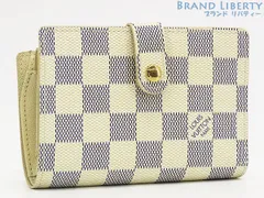 【ほぼ新品】ルイヴィトン　LOUIS VUITTON　ダミエアズール　ポルトフォイユ ヴィエノワ　二つ折り がま口財布　コンパクト財布　ホワイト　N61676