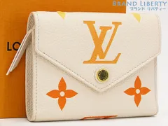 【激レア超美品】ルイヴィトン　LOUIS VUITTON　モノグラム アンプラント　LVグラディエント　ポルトフォイユ ヴィクトリーヌ　三つ折り財布　コインケース　コンパクト財布　ホワイト オレンジ　M82202