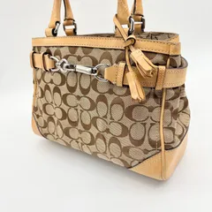 【良品】COACH Y2K signature carryall handbag コーチ シグネチャーキャリーオールハンドバッグ