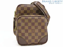【超美品】ルイヴィトン　LOUIS VUITTON　ダミエ　アマゾン　斜め掛けショルダーバッグ　ポーチ　ポシェット　スペシャルオーダー　SPO　ダークブラウン　N48074