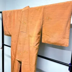 小紋　飛び小紋　紬　亀甲模様　着物　014tz