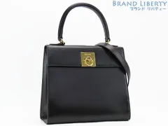 【美品】セリーヌ　CELINE　ヴィンテージ　2WAY トップハンドルバッグ　ハンドバッグ　ショルダーバッグ　ポシェット　ブラック　レザー