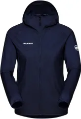マムート MAMMUT アウトドア コンベイ ウィンドブレーカー フーデッド ジャケット アジアンフィット レディース 女性 ウィメンズ 上着 アウター 登山 お出かけ 旅行 1012-00540  101200540 5118 MARINE