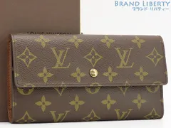 【未使用】ルイヴィトン　LOUIS VUITTON　モノグラム　ポルトトレゾール インターナショナル　三つ折り長財布　ダークブラウン　M61215　M61217