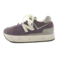 ニューバランス NEW BALANCE 574+ スニーカー 厚底 US7 24cm 紫 パープル WL574ZSP /SS ■OS