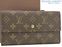 【未使用】ルイヴィトン　LOUIS VUITTON　モノグラム　ポルトトレゾール インターナショナル　三つ折り長財布　ダークブラウン　M61215 M61217