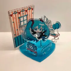 The First 在庫) 初音ミク 16周年 アクリルスタンド ジオラマ プロジェクトセカイ